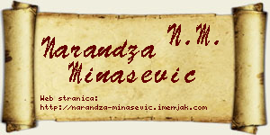 Narandža Minašević vizit kartica